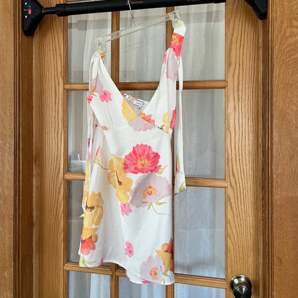 Floral Silk Summer Dress